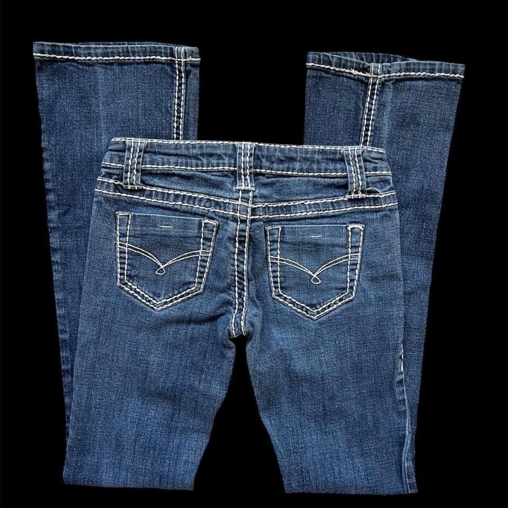 Vintage Straight Leg Jeans - Deep Blue